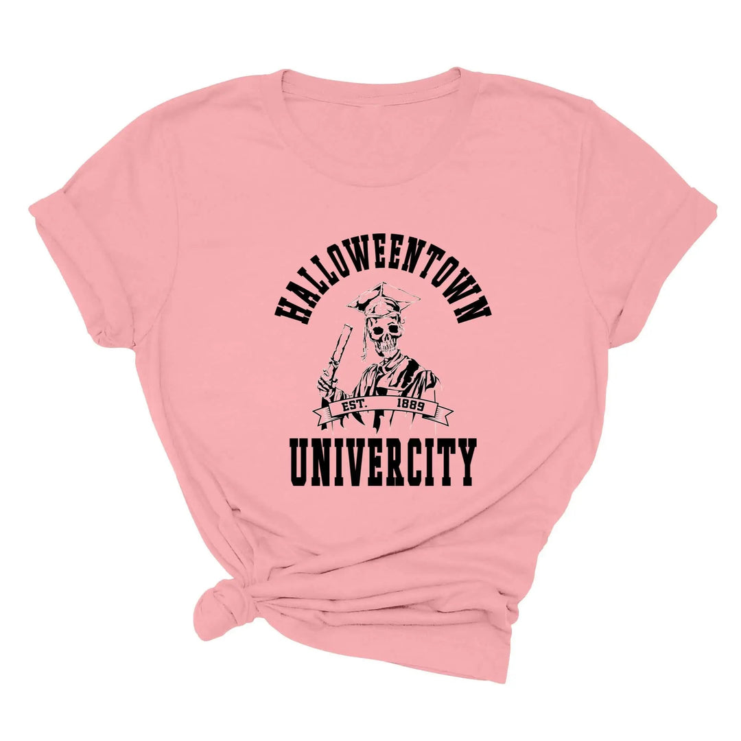 Skeleton Hands Shirt – Cute Skull Halloween Tee for Women, Party Gift Cypress DTF