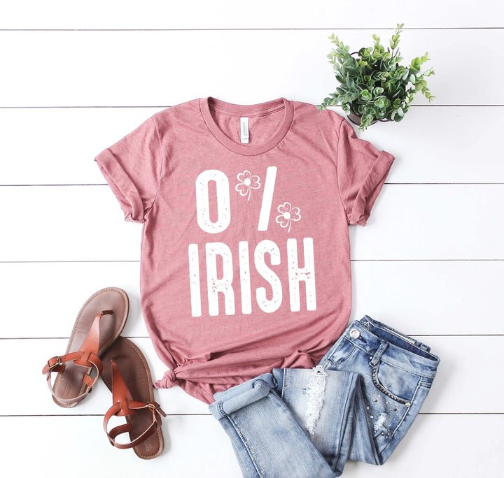 St. Patrick's Day 0% Irish Shirt - Funny Shamrock Tee for Men & Women Cypress DTF
