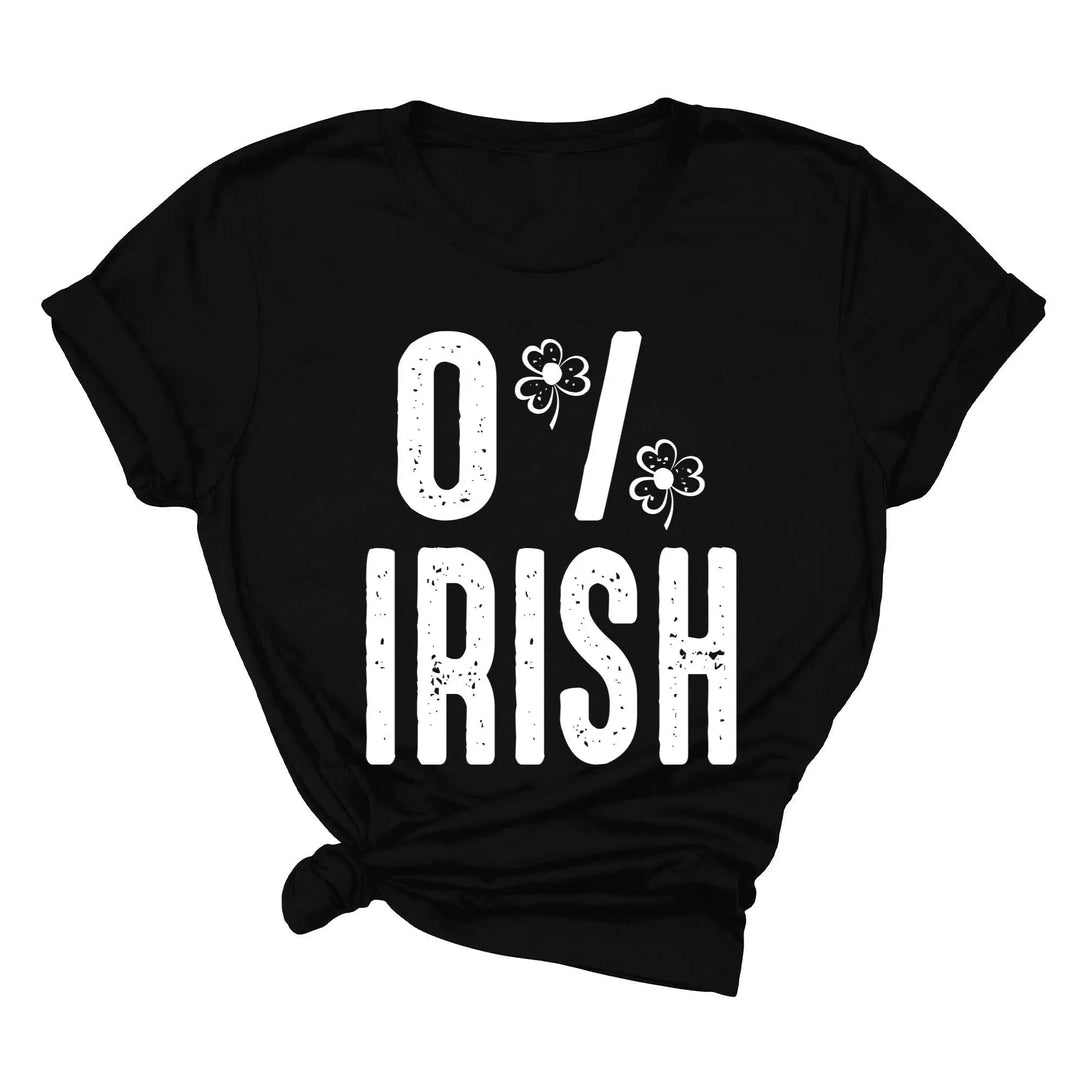 St. Patrick's Day 0% Irish Shirt - Funny Shamrock Tee for Men & Women Cypress DTF