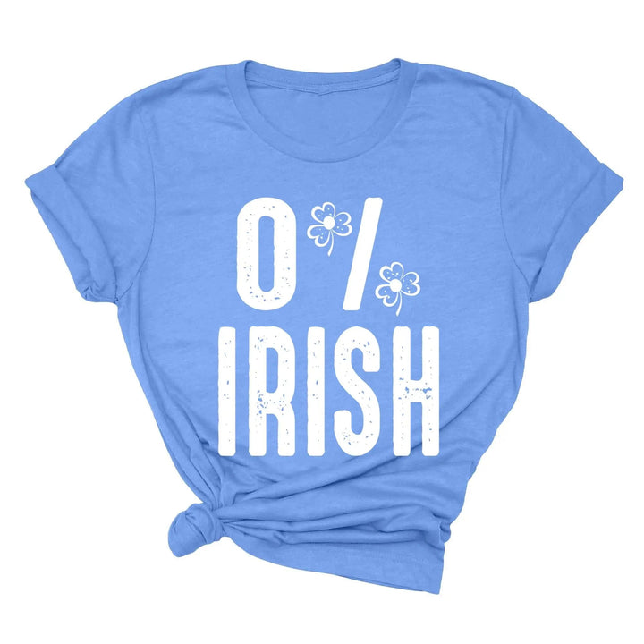 St. Patrick's Day 0% Irish Shirt - Funny Shamrock Tee for Men & Women Cypress DTF