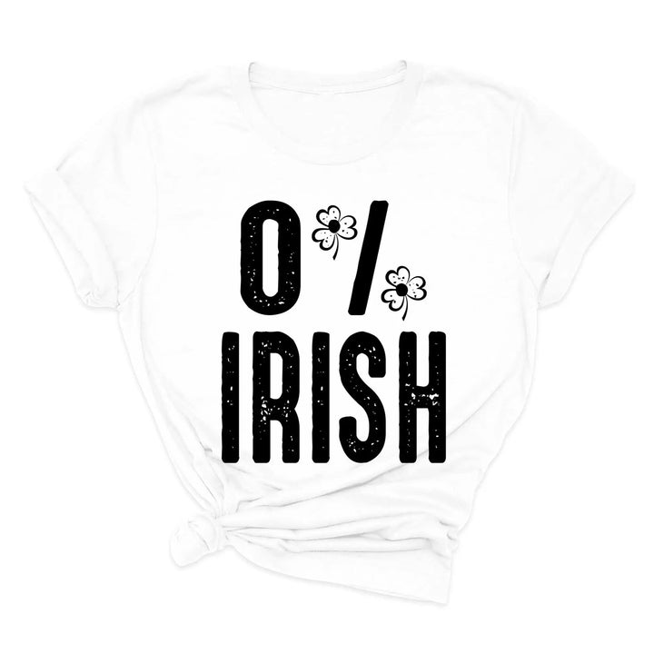 St. Patrick's Day 0% Irish Shirt - Funny Shamrock Tee for Men & Women Cypress DTF