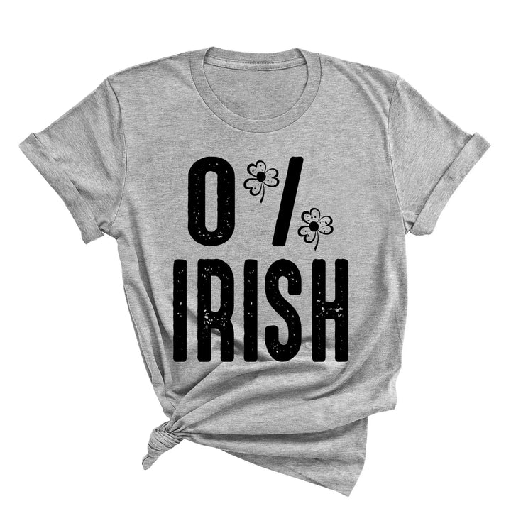 St. Patrick's Day 0% Irish Shirt - Funny Shamrock Tee for Men & Women Cypress DTF
