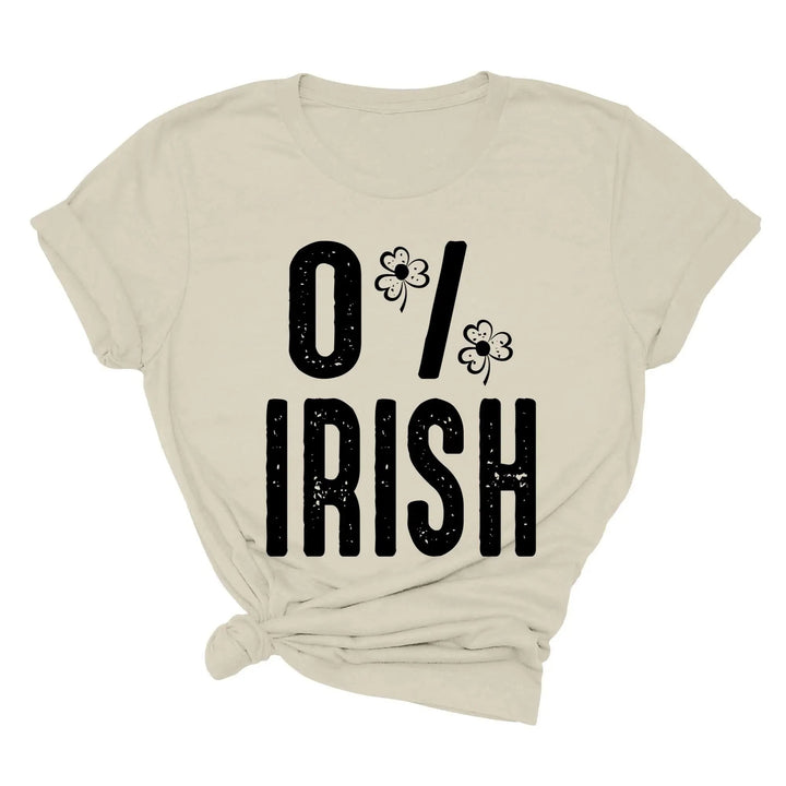 St. Patrick's Day 0% Irish Shirt - Funny Shamrock Tee for Men & Women Cypress DTF