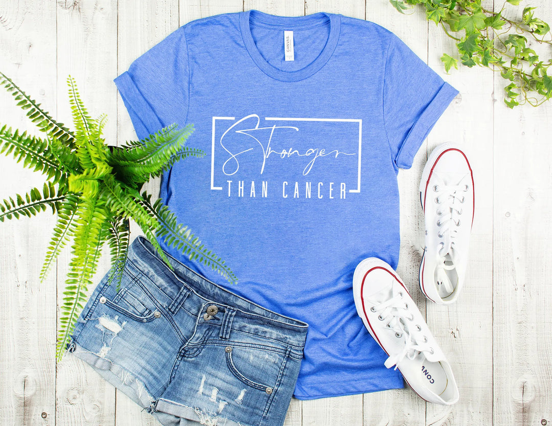 Stronger Than Cancer T-Shirt - Survivor & Awareness Tee Cypress DTF