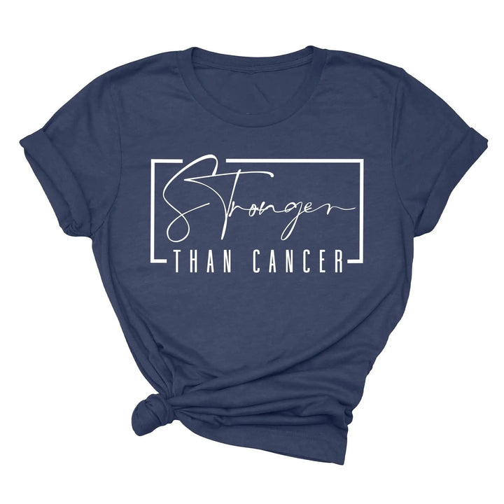 Stronger Than Cancer T-Shirt - Survivor & Awareness Tee Cypress DTF