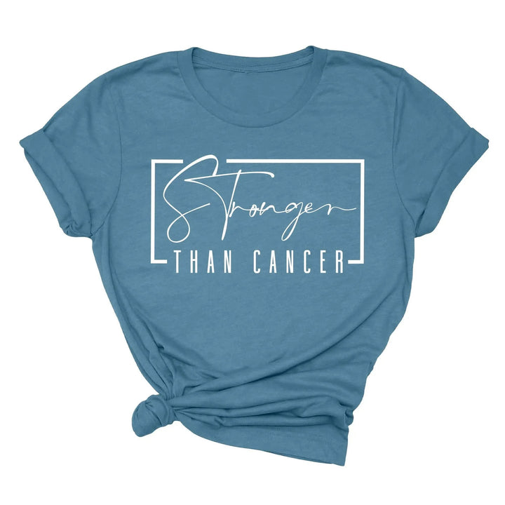Stronger Than Cancer T-Shirt - Survivor & Awareness Tee Cypress DTF