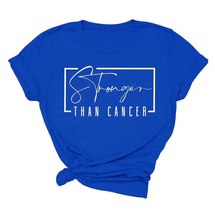 Stronger Than Cancer T-Shirt - Survivor & Awareness Tee Cypress DTF