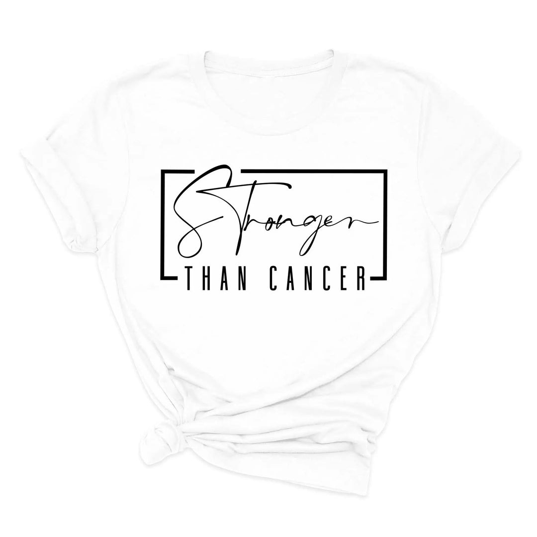 Stronger Than Cancer T-Shirt - Survivor & Awareness Tee Cypress DTF