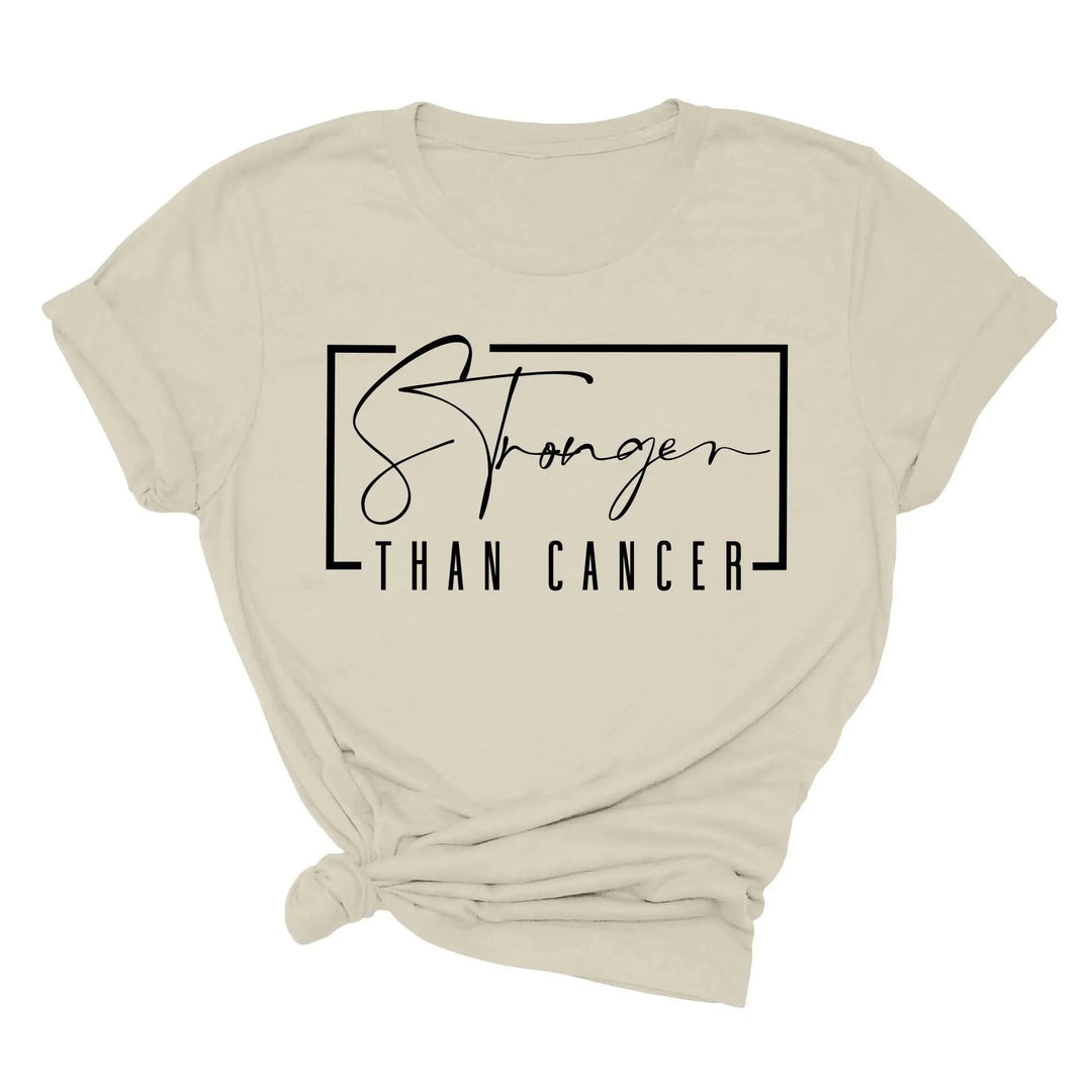 Stronger Than Cancer T-Shirt - Survivor & Awareness Tee Cypress DTF