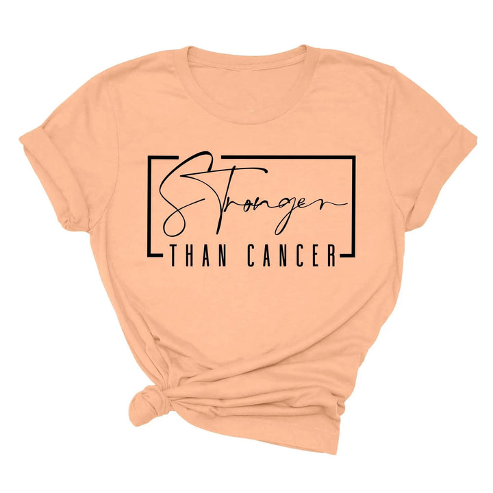 Stronger Than Cancer T-Shirt - Survivor & Awareness Tee Cypress DTF
