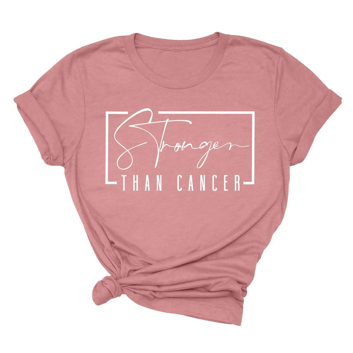 Stronger Than Cancer T-Shirt - Survivor & Awareness Tee Cypress DTF