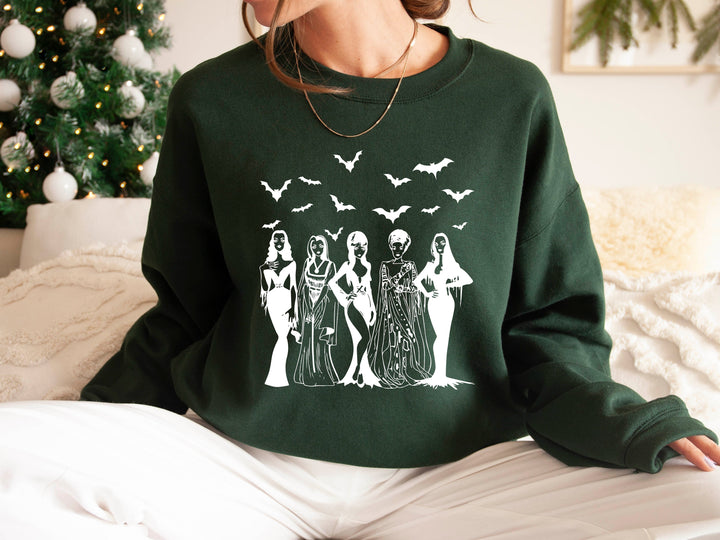Spooky Squad Sweatshirt - Halloween Horror & Fall Design for Women Cypress DTF
