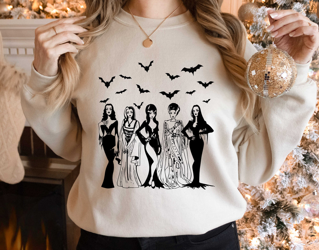 Spooky Squad Sweatshirt - Halloween Horror & Fall Design for Women Cypress DTF