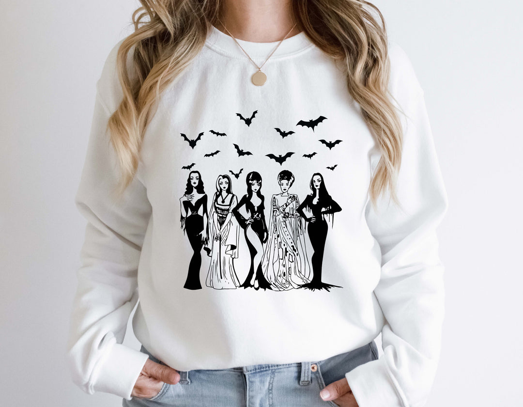Spooky Squad Sweatshirt - Halloween Horror & Fall Design for Women Cypress DTF
