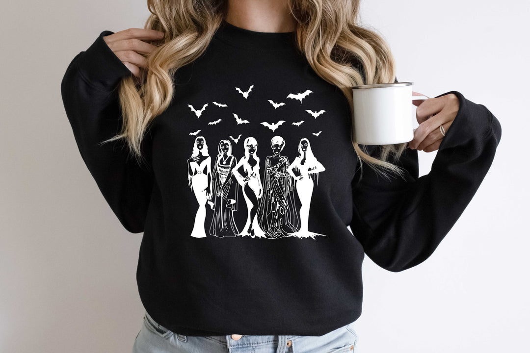 Spooky Squad Sweatshirt - Halloween Horror & Fall Design for Women Cypress DTF
