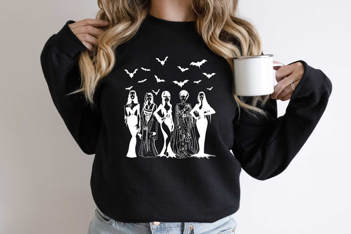 Spooky Squad Sweatshirt - Halloween Horror & Fall Design for Women Cypress DTF