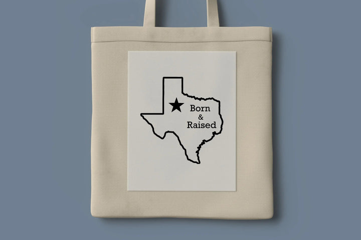 Texas Born and Raised Dtf Transfers,Texas State Map Dtf Transfers