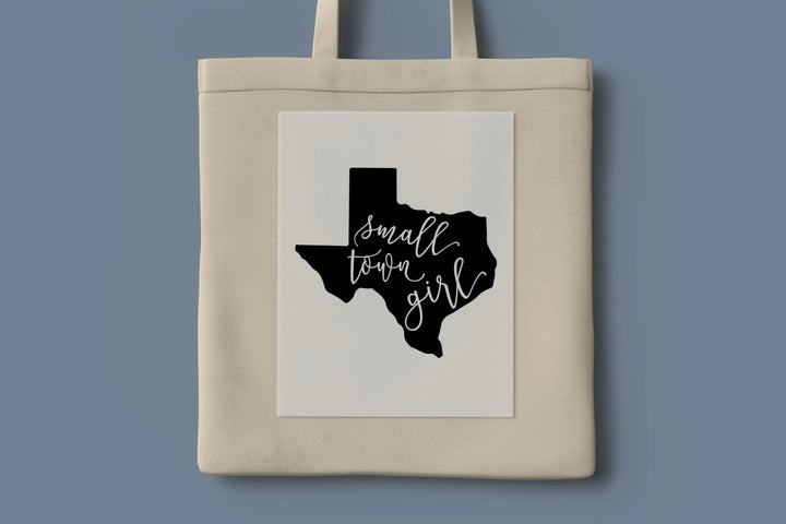 Texas Small Town Girl Dtf Transfers ,Texas Map Dtf Transfers