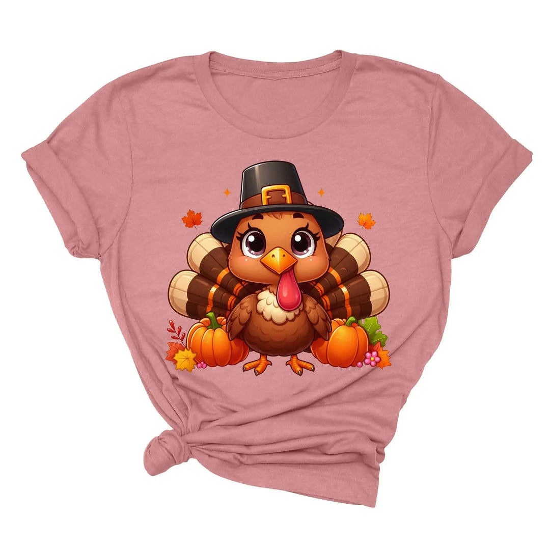 Thanksgiving Turkey Shirt, Turkey Shirt, Thanksgiving Turkey T-shirt, Thanksgiving Gift T-shirts, Thanksgiving Outfit, Turkey T-shirt Cypress DTF