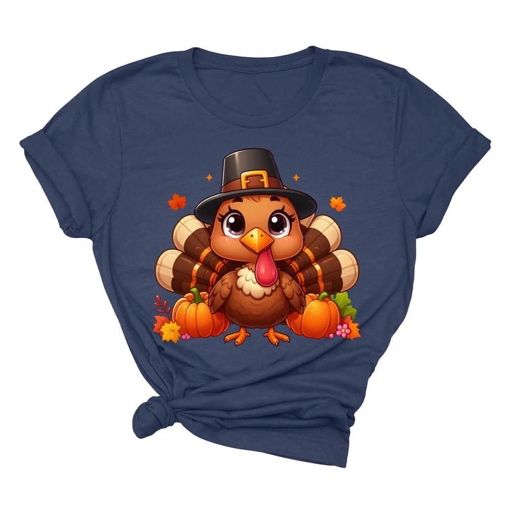 Thanksgiving Turkey Shirt, Turkey Shirt, Thanksgiving Turkey T-shirt, Thanksgiving Gift T-shirts, Thanksgiving Outfit, Turkey T-shirt Cypress DTF