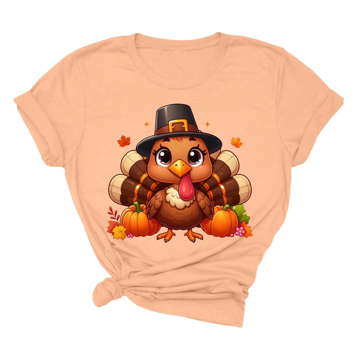 Thanksgiving Turkey Shirt, Turkey Shirt, Thanksgiving Turkey T-shirt, Thanksgiving Gift T-shirts, Thanksgiving Outfit, Turkey T-shirt Cypress DTF