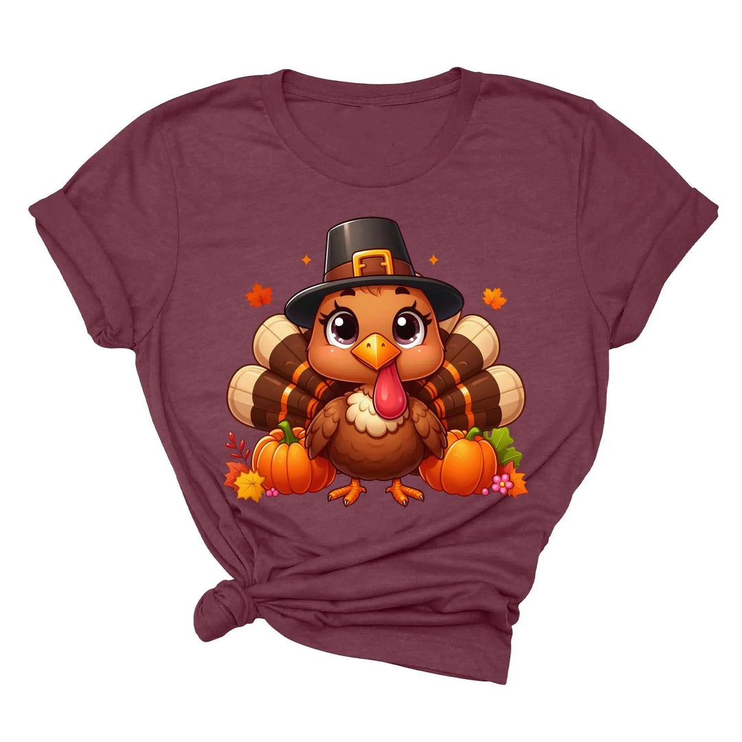 Thanksgiving Turkey Shirt, Turkey Shirt, Thanksgiving Turkey T-shirt, Thanksgiving Gift T-shirts, Thanksgiving Outfit, Turkey T-shirt Cypress DTF