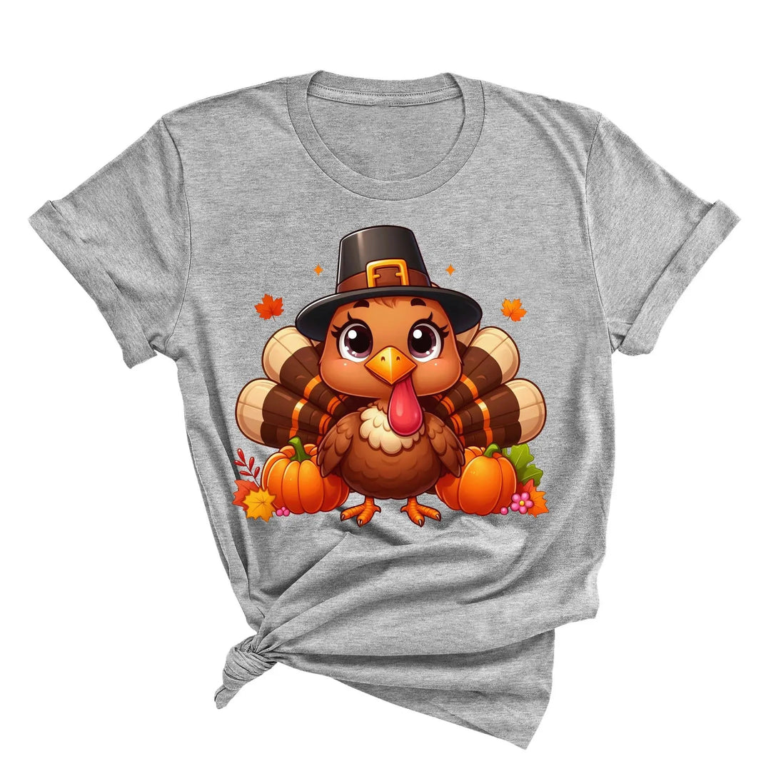 Thanksgiving Turkey Shirt, Turkey Shirt, Thanksgiving Turkey T-shirt, Thanksgiving Gift T-shirts, Thanksgiving Outfit, Turkey T-shirt Cypress DTF