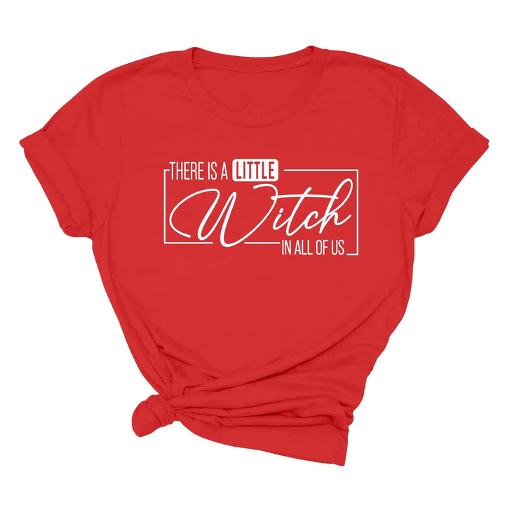 There's a Little Witch in All of Us Shirt – Funny Halloween Party Tee Cypress DTF