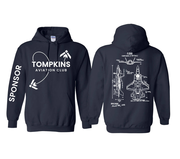 Tompkins High  School Aviation Club Shirt and Hoodie Cypress DTF