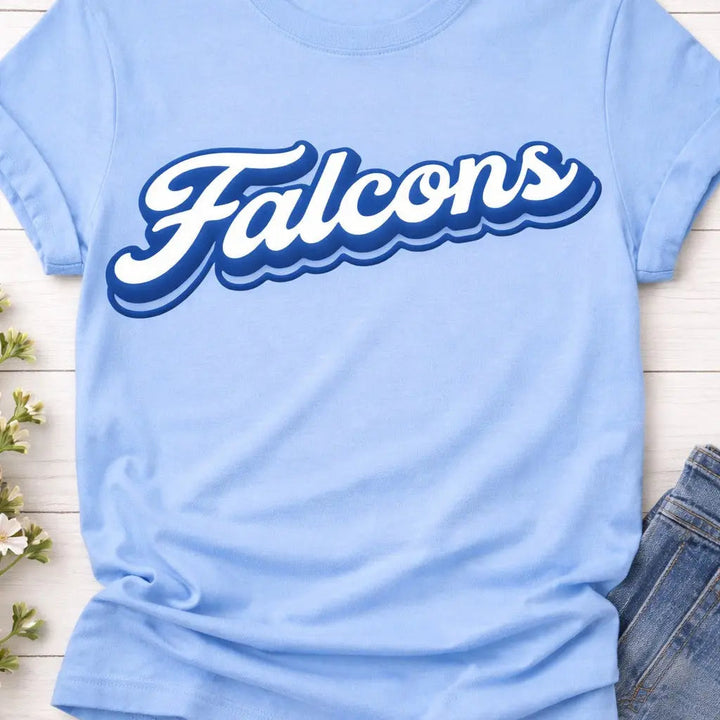 Tompkins High School Falcons Tee – Bella Canvas Single Side Puff Print Cypress DTF