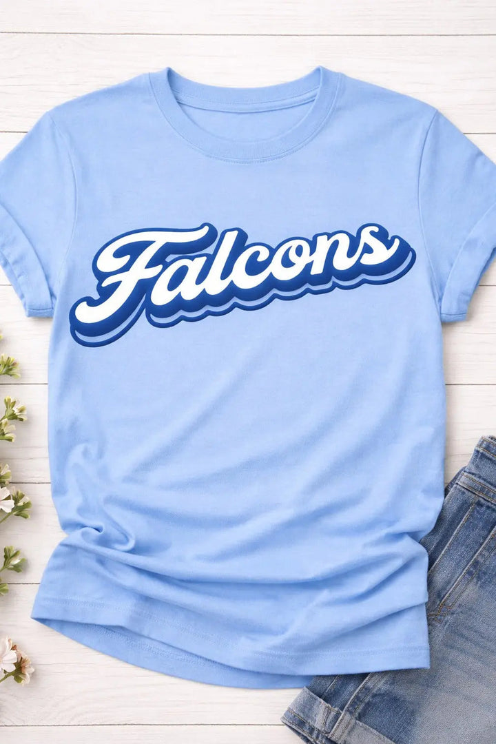 Tompkins High School Falcons Tee – Bella Canvas Single Side Puff Print Cypress DTF