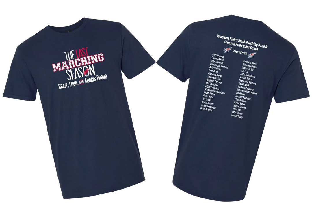 Tompkins High School Marching Band & Crimson Pride Color Guard - Cypress DTF  