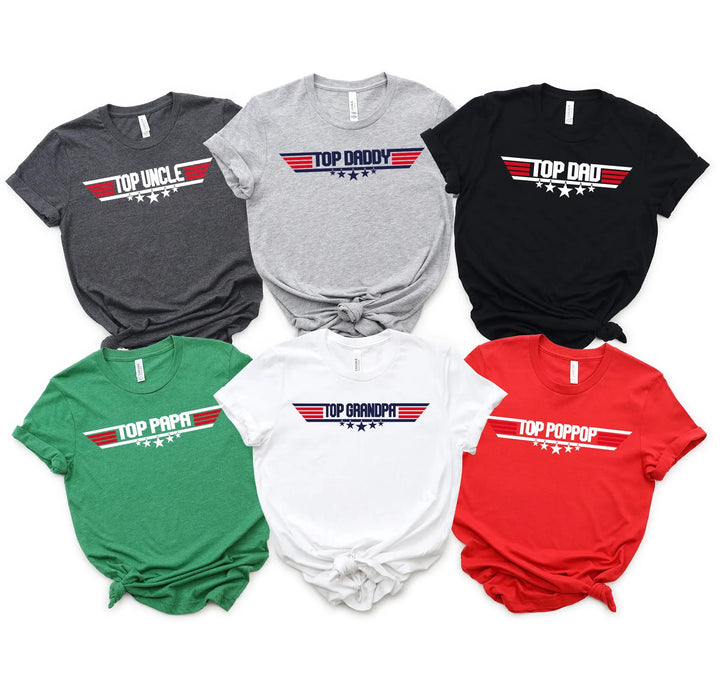 Top Dad T-Shirt | Top Family T-Shirt | Top Dad Papa Grandpa Grandma Poppop Shirt Cypress DTF