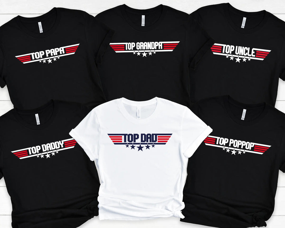 Top Dad T-Shirt | Top Family T-Shirt | Top Dad Papa Grandpa Grandma Poppop Shirt Cypress DTF