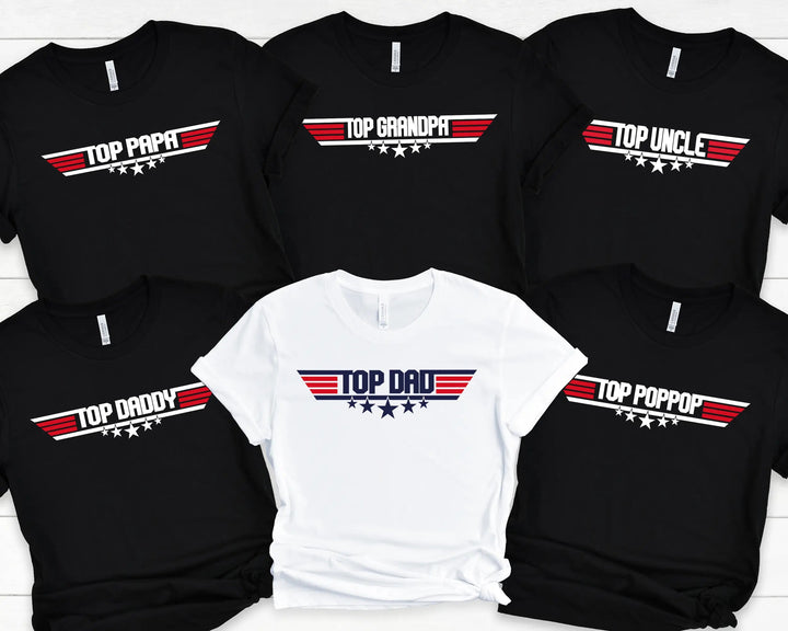 Top Dad T-Shirt | Top Family T-Shirt | Top Dad Papa Grandpa Grandma Poppop Shirt Cypress DTF