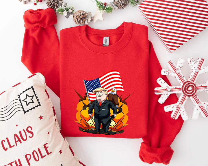 Trump Won Sweatshirt, Trump I'll Back, Trump I'll Be Home for Christmas Shirt funny trump tshirt Humorous Trump Christmas T-Shirt trump pajamas trump sweatshirt Donald Trump Shirt Cypress DTF