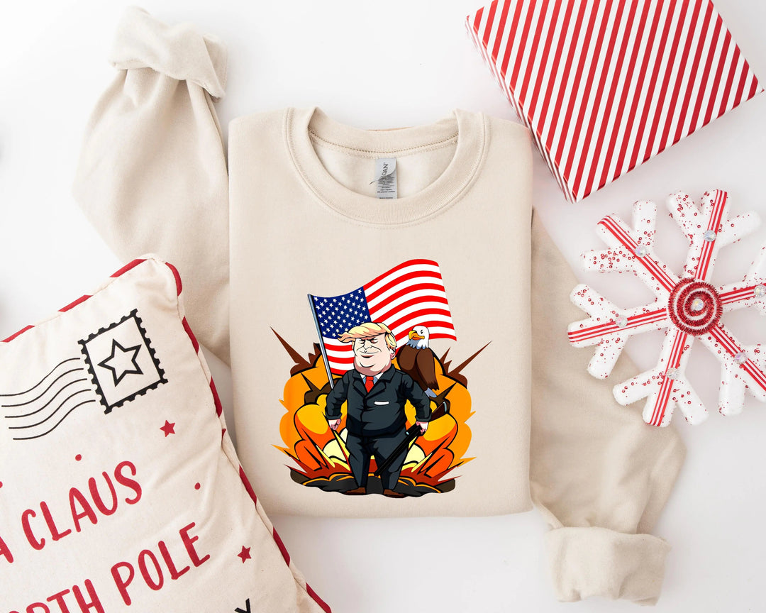Trump Won Sweatshirt, Trump I'll Back, Trump I'll Be Home for Christmas Shirt funny trump tshirt Humorous Trump Christmas T-Shirt trump pajamas trump sweatshirt Donald Trump Shirt Cypress DTF