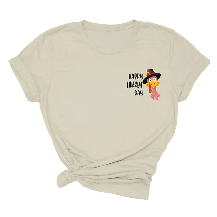 Turkey Pocket Shirt | Gobble Gobble Thanksgiving Tee | Happy Turkey Day Tee Cypress DTF
