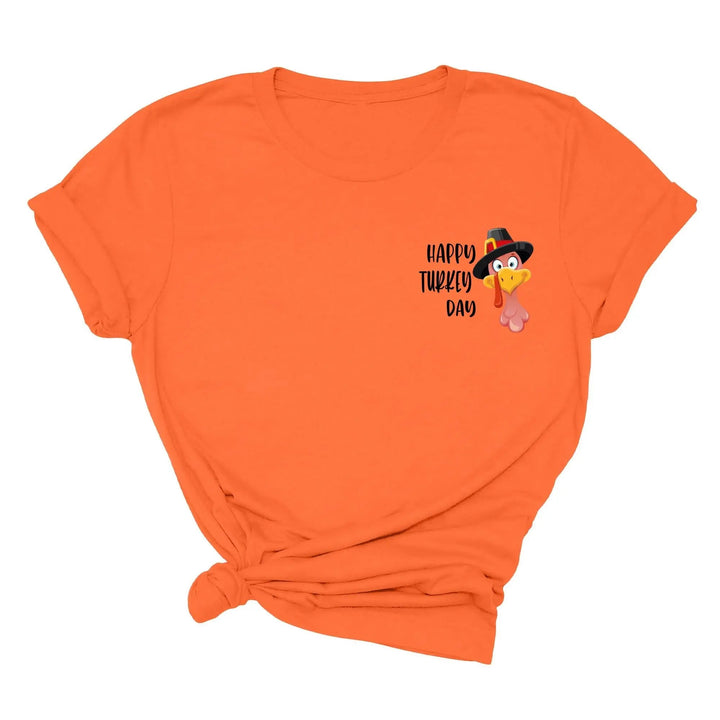 Turkey Pocket Shirt | Gobble Gobble Thanksgiving Tee | Happy Turkey Day Tee Cypress DTF