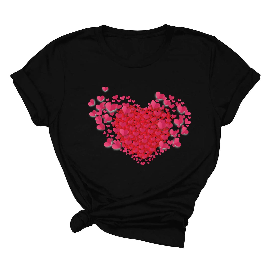 Valentine's Day Shirt - Double Heart & Cute Valentine's Tee Gift Cypress DTF