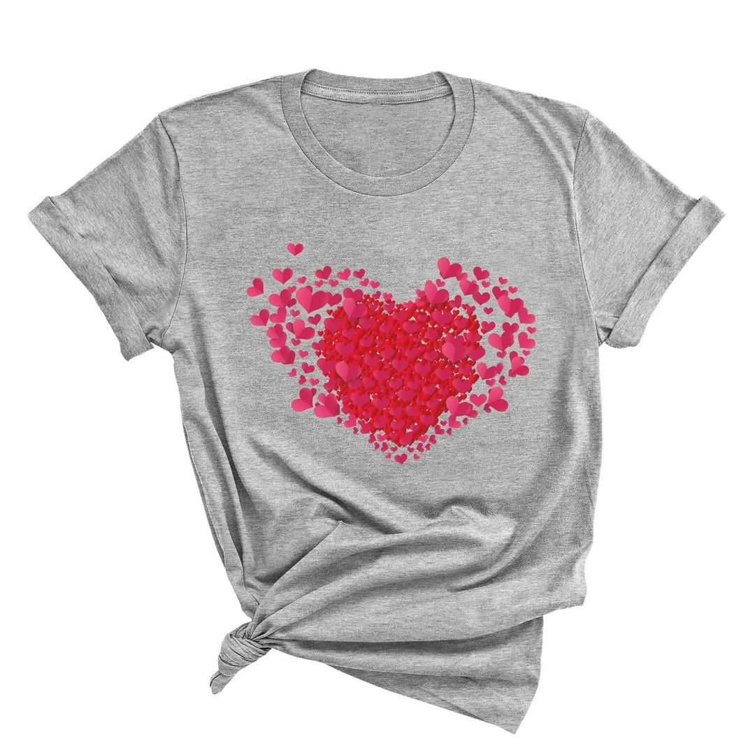 Valentine's Day Shirt - Double Heart & Cute Valentine's Tee Gift Cypress DTF
