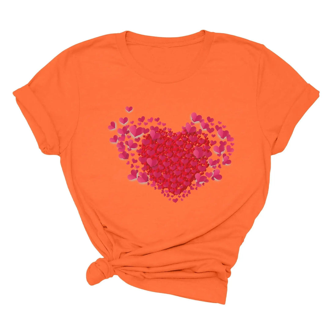 Valentine's Day Shirt - Double Heart & Cute Valentine's Tee Gift Cypress DTF