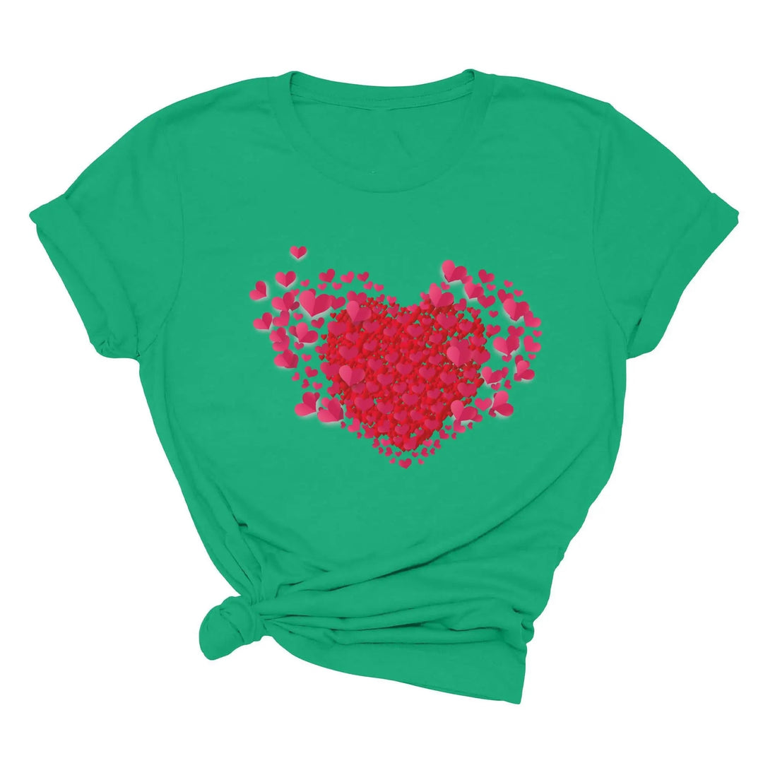 Valentine's Day Shirt - Double Heart & Cute Valentine's Tee Gift Cypress DTF