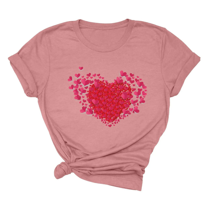 Valentine's Day Shirt - Double Heart & Cute Valentine's Tee Gift Cypress DTF