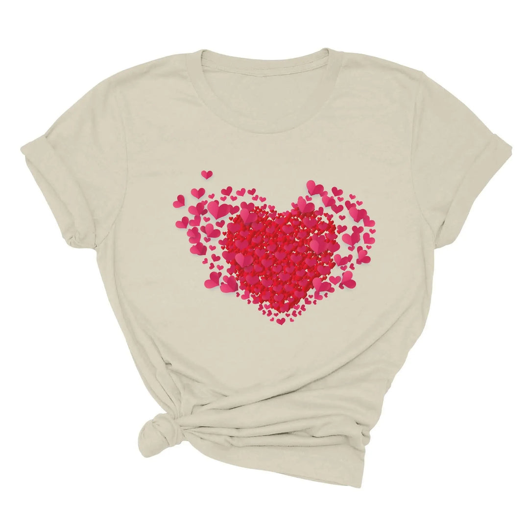 Valentine's Day Shirt - Double Heart & Cute Valentine's Tee Gift Cypress DTF