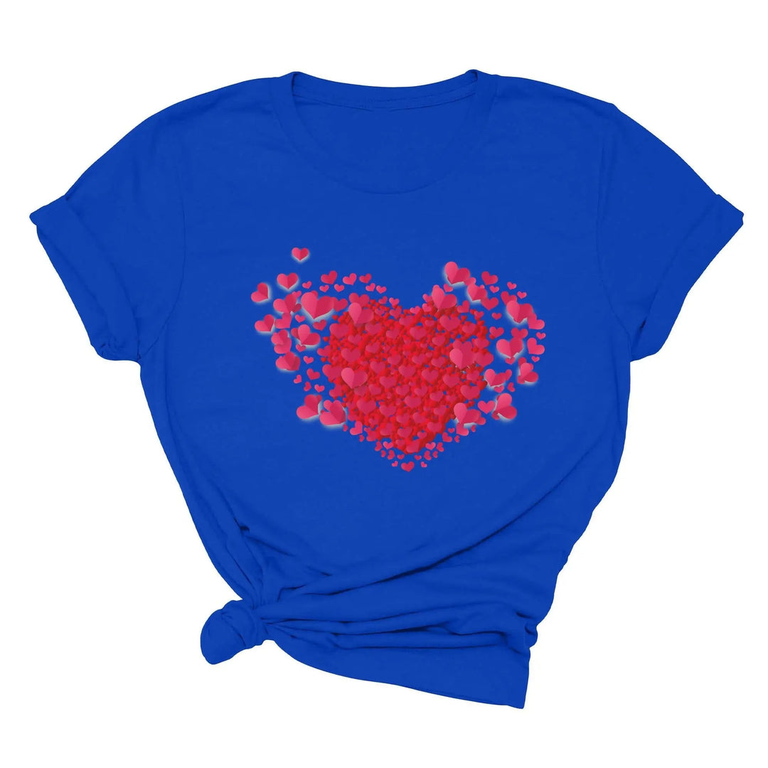 Valentine's Day Shirt - Double Heart & Cute Valentine's Tee Gift Cypress DTF
