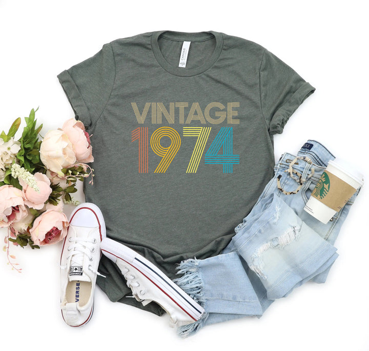 Vintage 1974 50th Birthday Shirt - Gift for Men & Women Cypress DTF