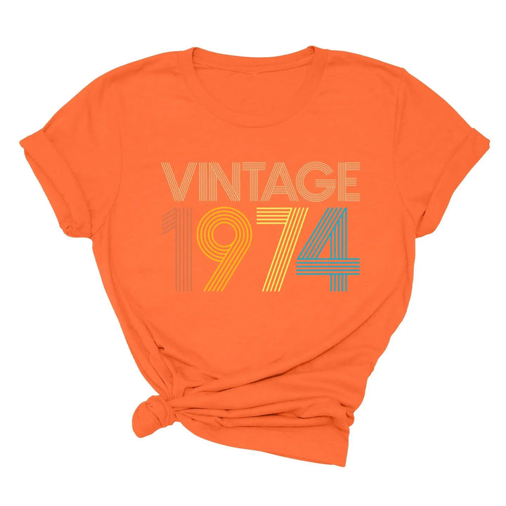 Vintage 1974 50th Birthday Shirt - Gift for Men & Women Cypress DTF