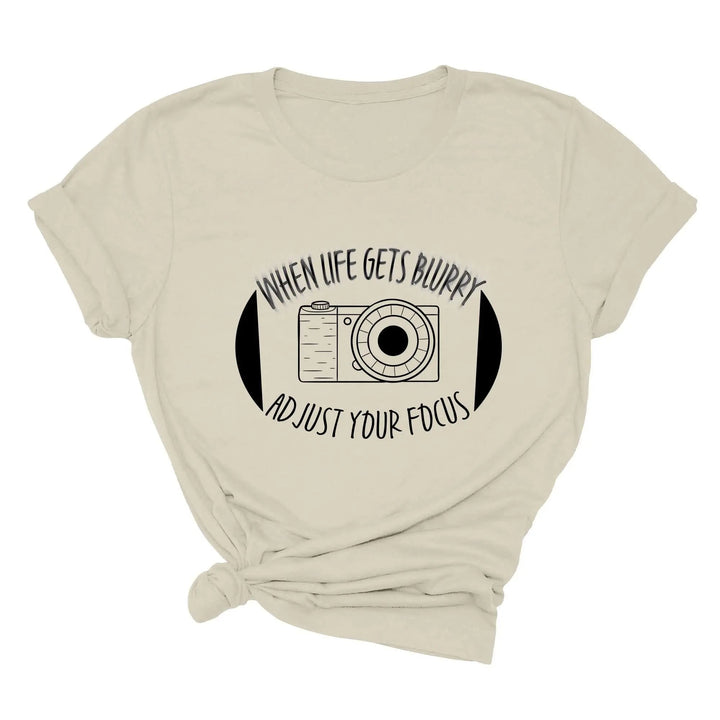 Vintage Camera Shirt - Photographer Tee | Adjust Your Focus Cypress DTF