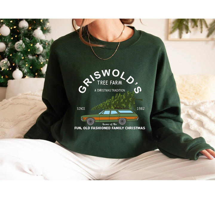 Vintage Griswold Christmas Sweatshirt - Merry Winter Tee for Women Cypress DTF